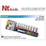 Nt Tools 12 Parça 1/4" Altıköşe Lokma Seti NCSET61
