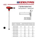 İzeltaş 7mm T Tipi Allen Anahtar T Tipi Alyan 4920 22 0070