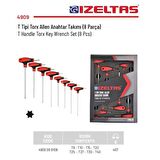 İzeltaş 8 Parça T Tipi Torx Allen Anahtar Takımı Torx Set 4909 00 8108