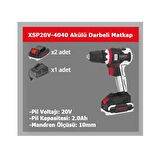 Specco Profesyonel 20V Akülü Darbeli Delme Vidalama 2A Çift Akü Çantalı XSP20V-4040