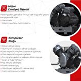 Dalgakıran 500 Lt. Kompresör 380V 4Kw/5,5Hp Tek Kademeli 7 Bar D5,5-500