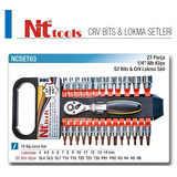 Nt Tools 27 Parça 1/4" Bits ve Altıköşe Lokma Seti NCSET63
