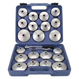 NT Tools 23 Parça Alüminyum Kapak Tip Filtre Sökme Takma Seti NTKASET23