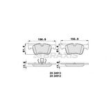 Bmw Fren Balatası On Bmw F20 F21 F30 F31 F32 F33 F36 - Braxıs Aa0245