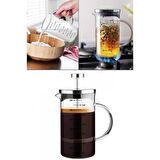 T.Concept 3’ü 1 Arada French Press Demlik Ölçü Kabı 700 ml