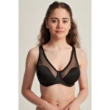 Toparlayıcı Tül Detaylı Soft Cup Sütyen