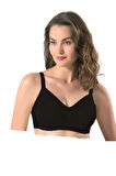 Kadın Siyah Almıra Telsiz Soft Cup Sütyen 9125-c