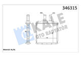 Chevrolet Kalorıfer Radyatoru Lacetti - Kale 346315