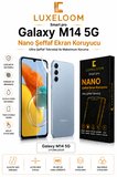 LUXELOOM Samsung Galaxy M14 5G Nano Şeffaf Ekran Koruyucu Film