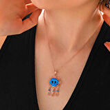 Gümüş Süryani Gözü Kadın Kolye