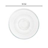 İpek Elena Cam Tabak - Şeffaf - 19 cm