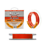 Mercan Premium X4 PE Turuncu Renk İp 300m Makara Misina