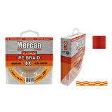 Mercan Pe Örgü Platinum X8 Turuncu İp 150m Makara Misina
