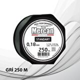 Mercan Standart Gri Renk Makara Misina 250 m-150 m