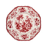 Lucky Art Florantine 27cm 6Li Tabak Seti Kirmizi-Mavi