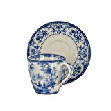 Lucky Art Florantine 4Lu Kahve Fincani Seti Mavi