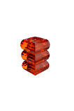 Krıstal 3 Bogumlu Orange Mumluk 18 Cm