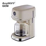 BergHOFF GEM RETRO 15 bardak Vanilya Krem Rengi Filtre Kahve Makinesi - 7950400