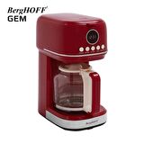 BergHOFF GEM RETRO 15 bardak Kırmızı Filtre Kahve Makinesi - 7950402