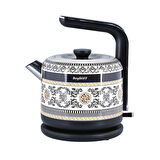 Berghoff Gem Royal Kettle 1,7 L Siyah Sarı Desenli