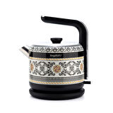 Berghoff Gem Royal Kettle 1,7 L Siyah Sarı Desenli