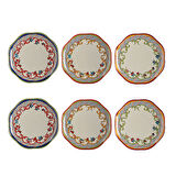 Lucky Art Fiora Bone 19Cm 6Li Tabak Seti