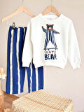 Skate Bear Sweatshirt ve Kot Canvas Dokuma Pantolon
