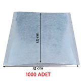 Çay Demleme Filtresi Boş Demlik Poşeti Büyük Endüstriyel Boy Kazan Galoşu Bonesi 15x15 cm 1000 Adet Ev Otel Cafe Horeca  