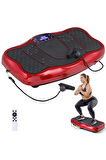 Glr 750 Kırmızı Güçlü Titreşimli Egzersiz Platformu Body Vibration Plate Makinesi