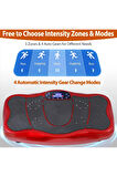 Glr 750 Kırmızı Güçlü Titreşimli Egzersiz Platformu Body Vibration Plate Makinesi