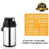 CVS DN 3526 2,5 Litre Çelik Termos