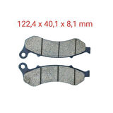 Mondial Ön Fren Disk Balatası (Cbs) Mh 125 L Drift Kd125 F Kıden A Kalite