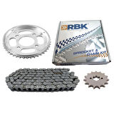 Honda Cbf 150 Ön-Arka Dişli Zincir Set Rbk 428H 128L 15-42T