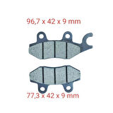 Tvs Ön Fren Disk Balatası A Kalite Fa197 Apache-Yamaha Crypton Ym-Ybr 250-Cbf 250