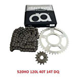 Cf Moto Ön Dişli+Arka Dişli+Zincir Set 250Sr 520Ho-120L-40-14