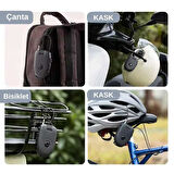 Knmaster Motosiklet Kaskı Kilidi + Karbon Çanta Hediyeli – Esnek Kablo Ve Üst Düzey Koruma