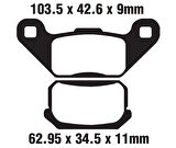 Atv Atv-Buggy Arka Fren Disk Balatası Fa431 A Kalite