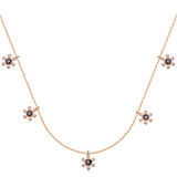 Gümüş Çiçek Nazarlı Şans Kadın Kolye