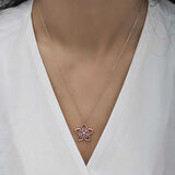 ​Gümüş Çiçek Kadın Kolye