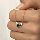 Gümüş Minimal Kelebek Kadın Kolye