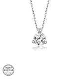 Swarovski Taşlı Gümüş Tektaş Kadın Kolye