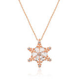 ​Gümüş Kar Çiçeği Kadın Kolye