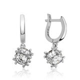 ​Gümüş Taşlı Küp Küpe