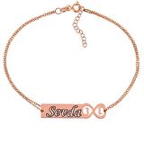 Gümüş Kişiye Özel Sonsuzluk İsimli Kadın Bileklik