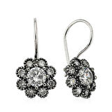 Gümüş Çiçek Küpe