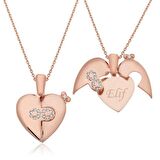 Gümüş İsim Yazılı Sonsuz Kalp Kolye