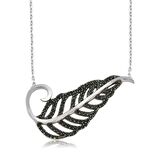 Gümüş Yaprak Kadın Kolye