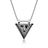 Gümüş Tuğralı Muskalık Kolye