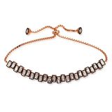 Gümüş Baget Taşlı Asansör Bileklik