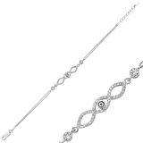 Gümüş Üç Sonsuzluk Kadın Bileklik